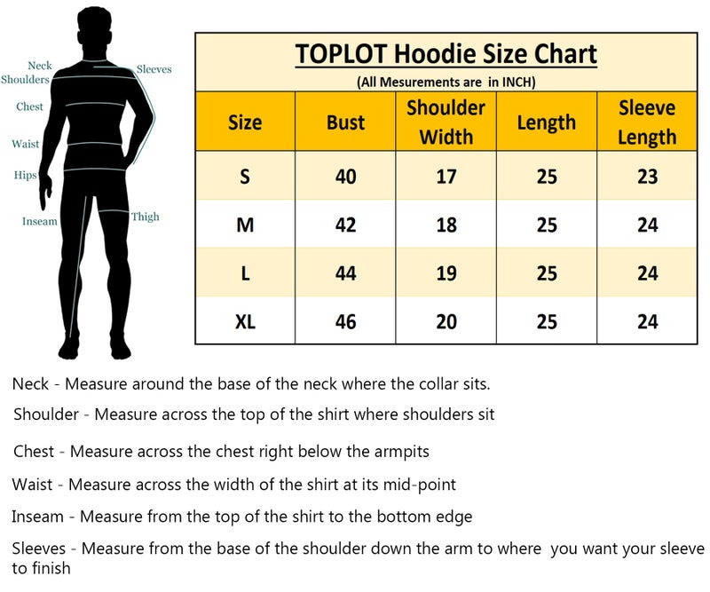 TOPLOT Men's Causal Solid Woolen Blend Hoodie with Hooded Neck (Mens-Hoodie-5047-Black-S) - Image 5