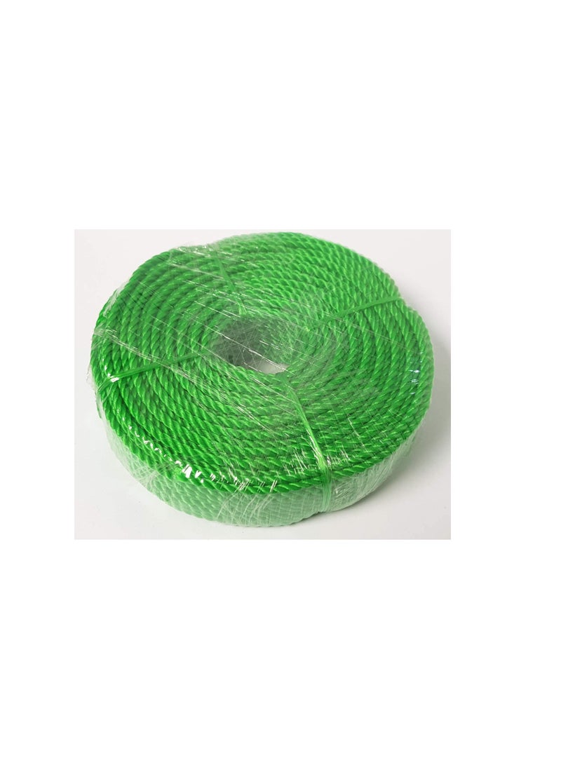 High Quality Multipurpose 4mm Virgin Plastic Nylon Rope 100 Yards (1, GREEN) - Image 1