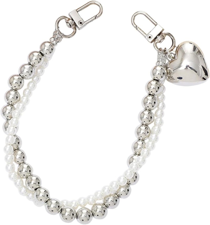 Bag Extender Chain Pearls Purse Strap for Crossbody Handbag Extenders Chain Replacement Bag Charm Strap - Image 1