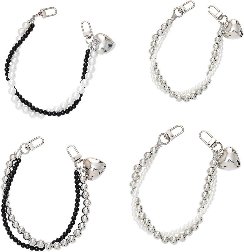 Bag Extender Chain Pearls Purse Strap for Crossbody Handbag Extenders Chain Replacement Bag Charm Strap - Image 4