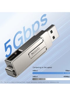 يسيدو محرك أقراص فلاش سعة 64 جيجابايت، منفذ Type-C، USB 3.0  - Image 3