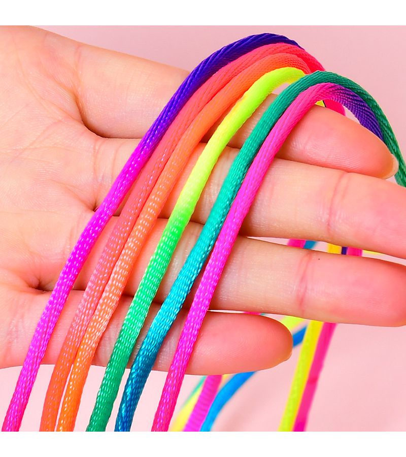 Assorted Rainbow Finger String 2Pcs Hand Game Rope for Jewelry Making Party Decoration - Image 4