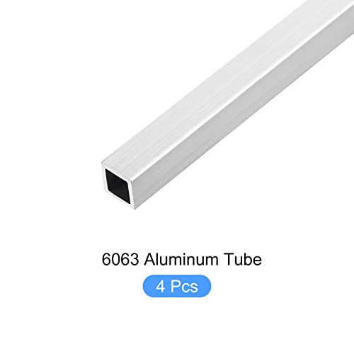 METALLIXITY Square Aluminum Tube (10mm x 10mm x 1mm x 300mm) 4Pcs, 6063 Aluminum Tubing - for Home Furnishing, Machinery - Image 5