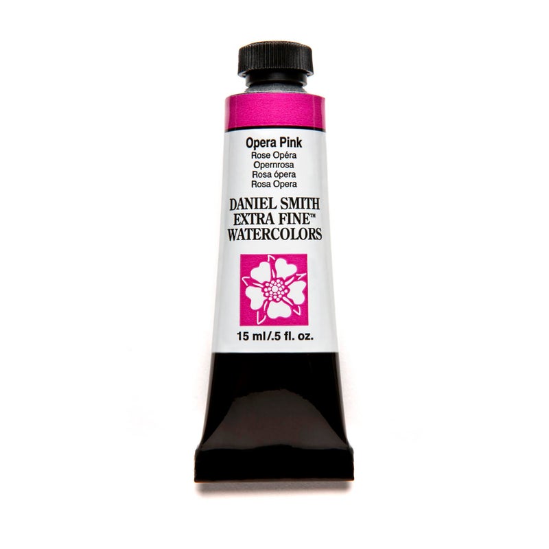 Daniel Smith 284600198 Extra Fine Watercolor 15ml Paint Tube, Opera-Pink, 0.5 Fl Oz (Pack of 1) - Image 1