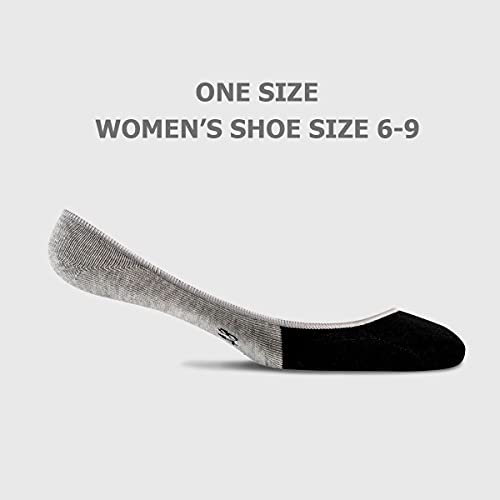 Thirty48 Women’s Premium No Show Socks with Non Slip Grip(One Size (6-9), Black(3 Pairs)) - Image 3