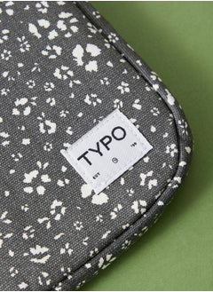 Typo Commute Take Me Away 15 Inch Laptop Case Split Ditsy  Welsh Slate  - Image 2