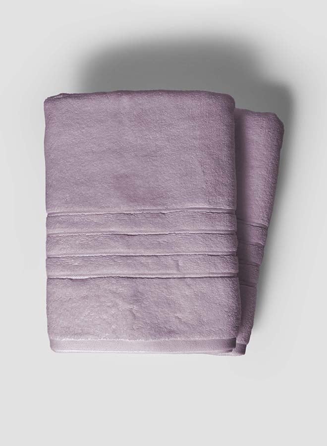 La'Marvel 2 Pieces Bath / Sheet / Pool Towel by La'Marvel, Lilac 600 GSM 100% Cotton Plux Towels  - Image 4