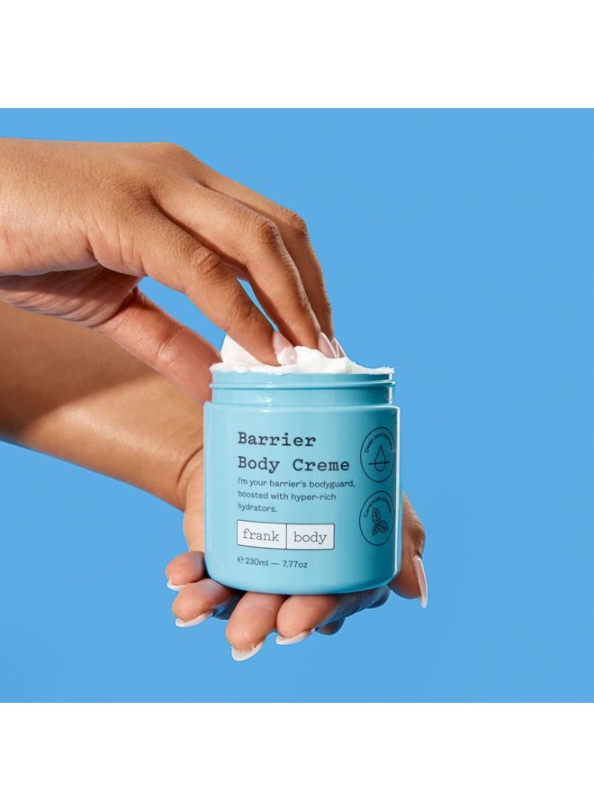 frank body Barrier Body Creme | Vegan, Cruelty Free Hydrating & Moisturising Creme |Soothe, Hydrate & Protect Your Skin Barrier With Ceramides & Panthenol | 7.77 oz / 230 mL - Image 3