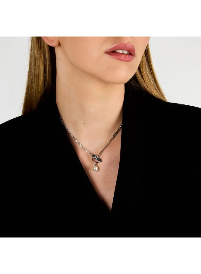 Karl Lagerfeld  Klayr05 Pearl Necklace for Women | Best Price UAE