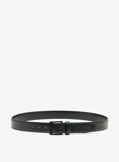 LBL by Shoexpress Men's Textured Belt with Pin Buckle Closure