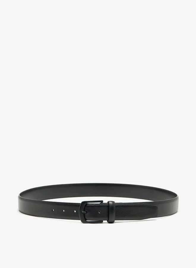 LBL by Shoexpress Men's Textured Belt with Pin Buckle Closure