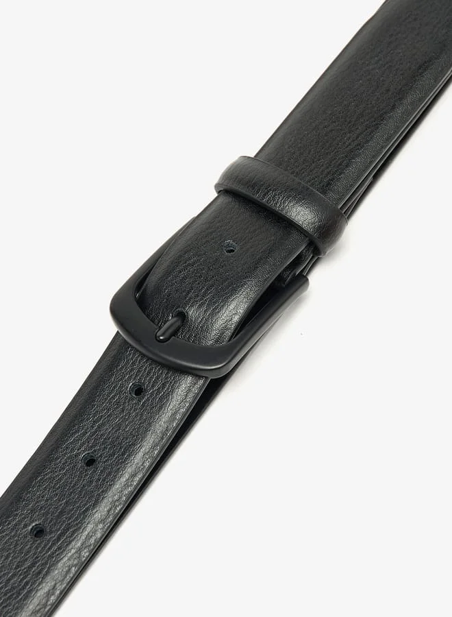LBL by Shoexpress Men's Textured Belt with Pin Buckle Closure