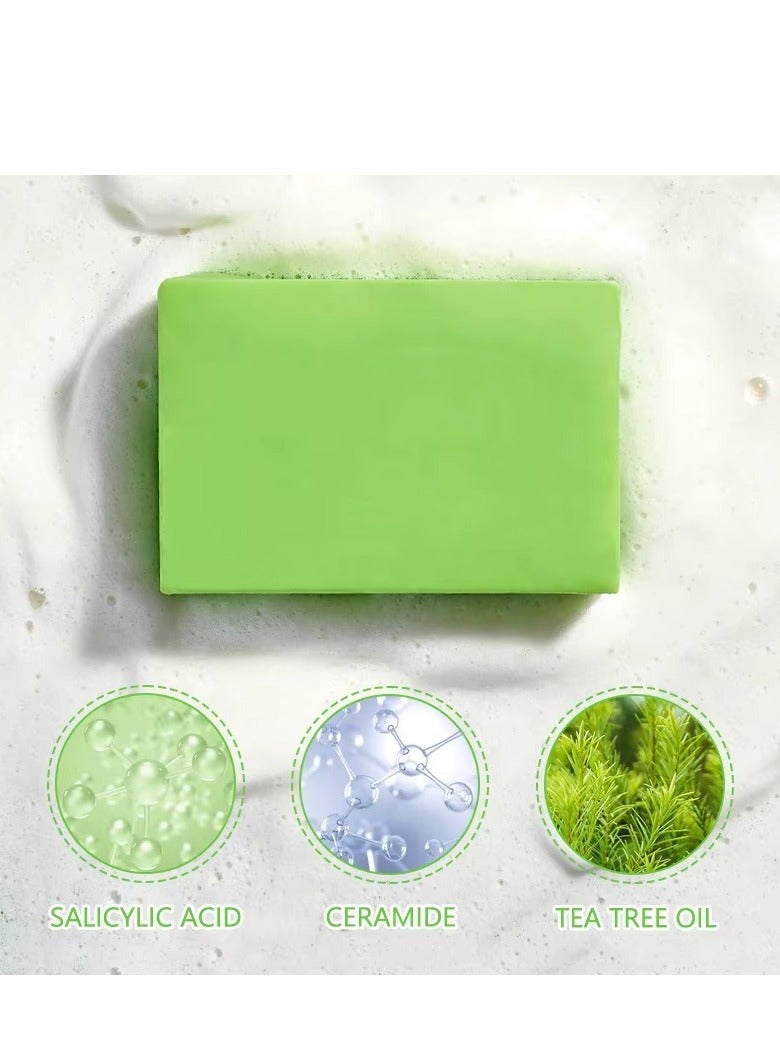 Disaar SA Anti Acne Cleansing Soap with Salicylic Acid Ceramide Tea Tree Oil for Pimples and Oily Skin  - Image 5