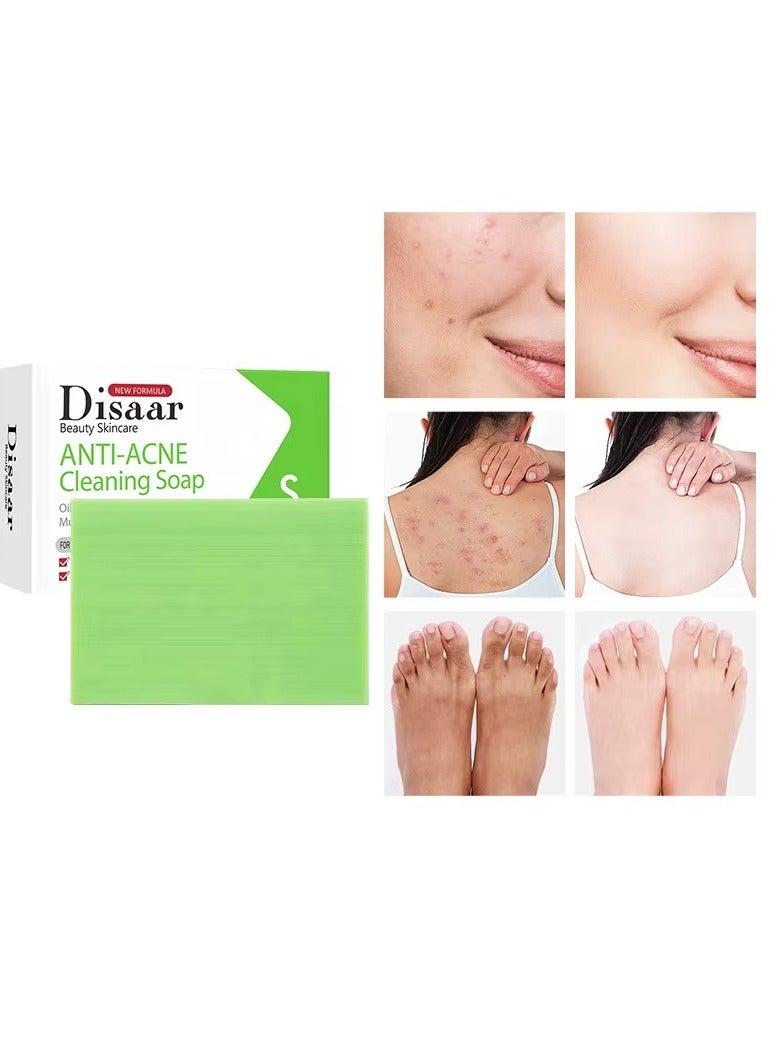 Disaar SA Anti Acne Cleansing Soap with Salicylic Acid Ceramide Tea Tree Oil for Pimples and Oily Skin  - Image 2