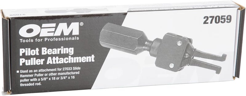 OEMTOOLS 27059 Pilot Bearing Puller Attachment For Slide Hammer, 2-Jaw Puller Pilot Bearing Removal Tool, Fits 5/8 x 18, 3/4 x 16 Thread Rods, Slide Hammer Extension Compatible With 27033 - Image 2
