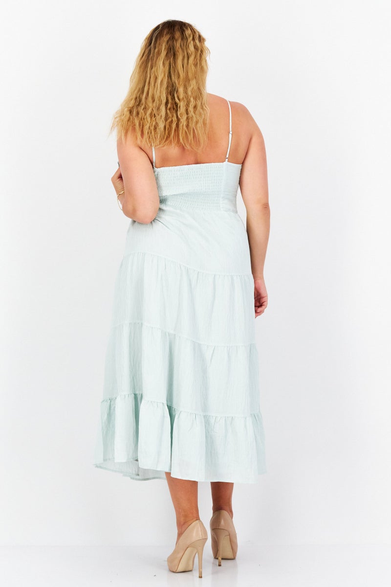 Gentle Fawn Women Cleo Textured Sleeveless Maxi Dress, Light Green  - Image 2
