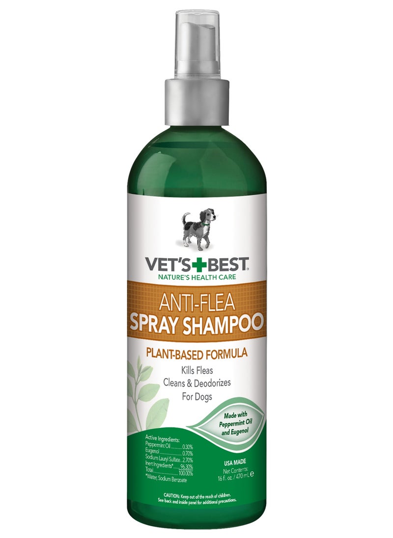 Vet's Best Vet’s Best Natural Anti-Flea Easy Spray Shampoo (16 oz)  - Image 1