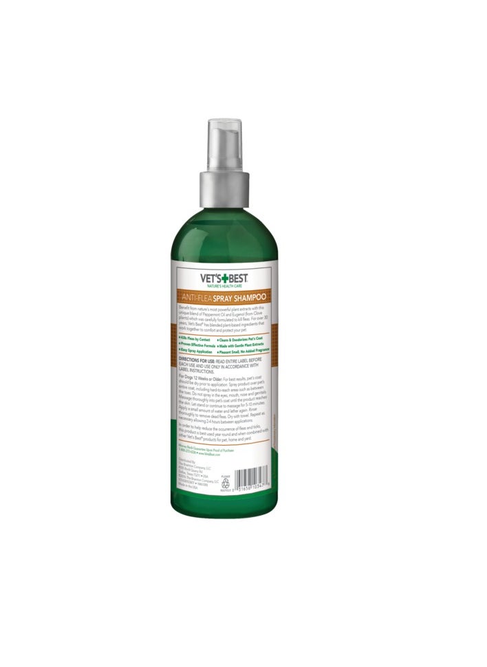 Vet's Best Vet’s Best Natural Anti-Flea Easy Spray Shampoo (16 oz)  - Image 2
