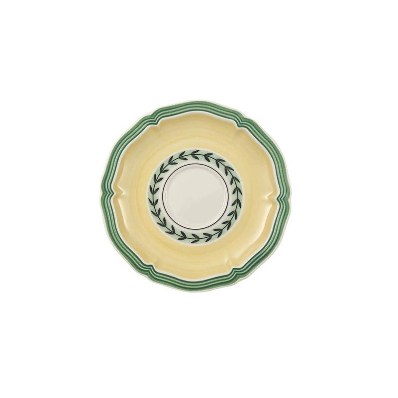 Villeroy & Boch Villeroy & Boch French Garden Fleurence Espresso Cup Saucer, 5 in, Premium Porcelain, White/Multicolored  - Image 1