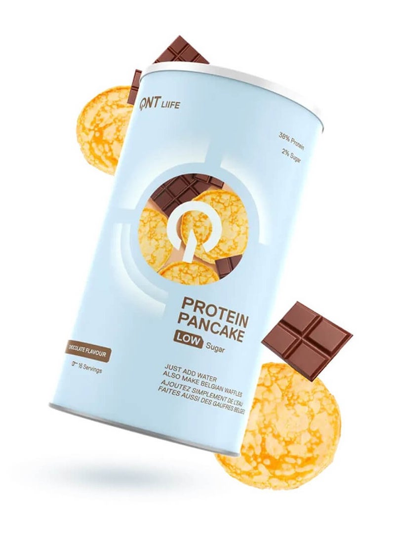 QNT Life, Protein Pancake Low Sugar, Chocolate, 16 Servings, 500g - Image 1