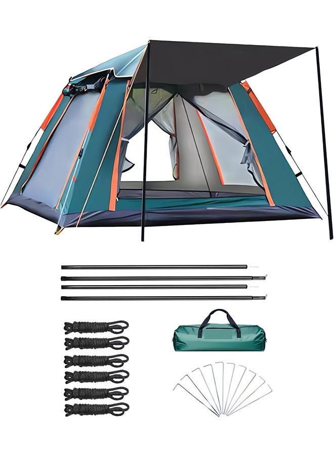 AGREON 5-8 Person Camping Tent with Carry Bag, Removable Instant Pop Up Tent, Waterproof and Durable for Desert & Outdoor Adventures – Ideal for Family and Group Camping, Easy Setup, Windproof - Image 1