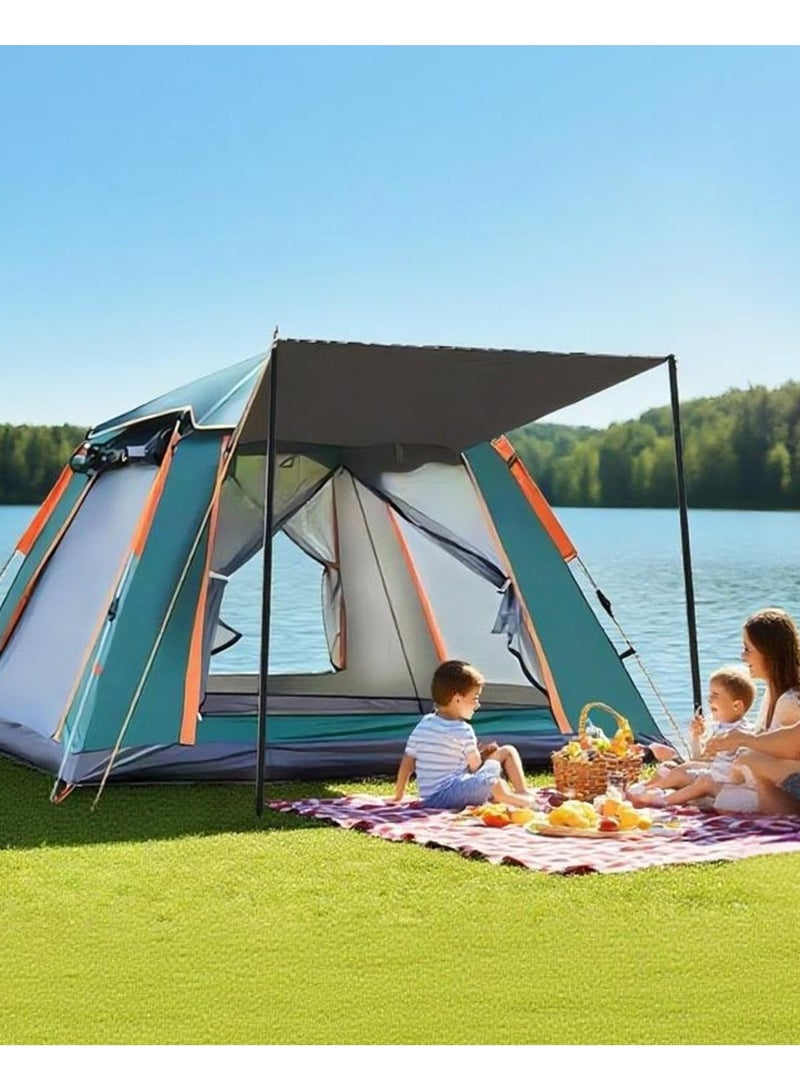 AGREON 5-8 Person Camping Tent with Carry Bag, Removable Instant Pop Up Tent, Waterproof and Durable for Desert & Outdoor Adventures – Ideal for Family and Group Camping, Easy Setup, Windproof - Image 4