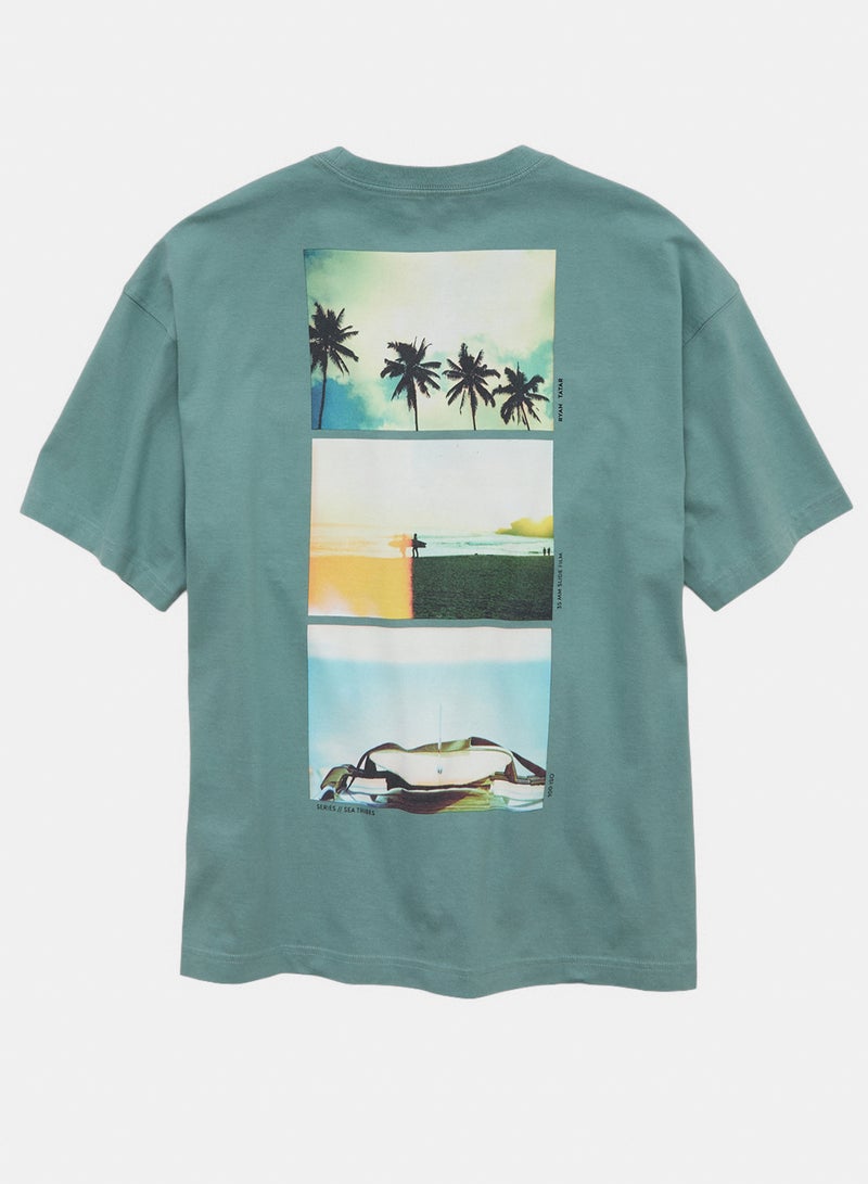 American Eagle AE Boxy Destination Graphic T-Shirt - Image 2
