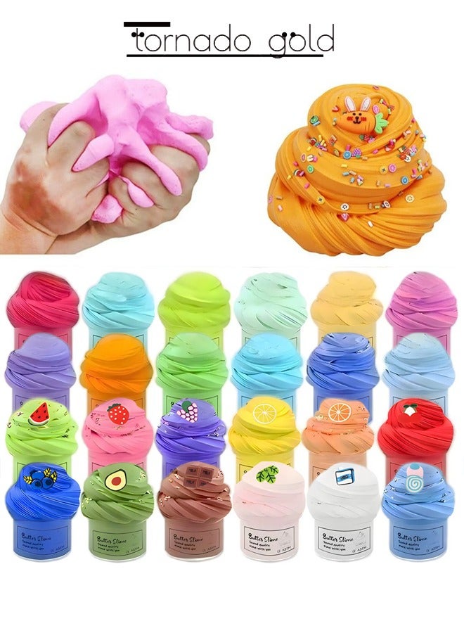 تورنيدو جولد مجموعة "داى" مثالية للحفلات العطرية الناعمة وغير اللاصقة لتخفيف الضغط هدايا الوحل للأولاد والبنات - Image 5