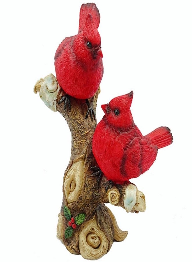 Gishima Cardinal Bird Figurine Red Cardinal Bird Perched on a Branch Decorative Figurine Cardinal Bird Decor and Gifts - Image 4