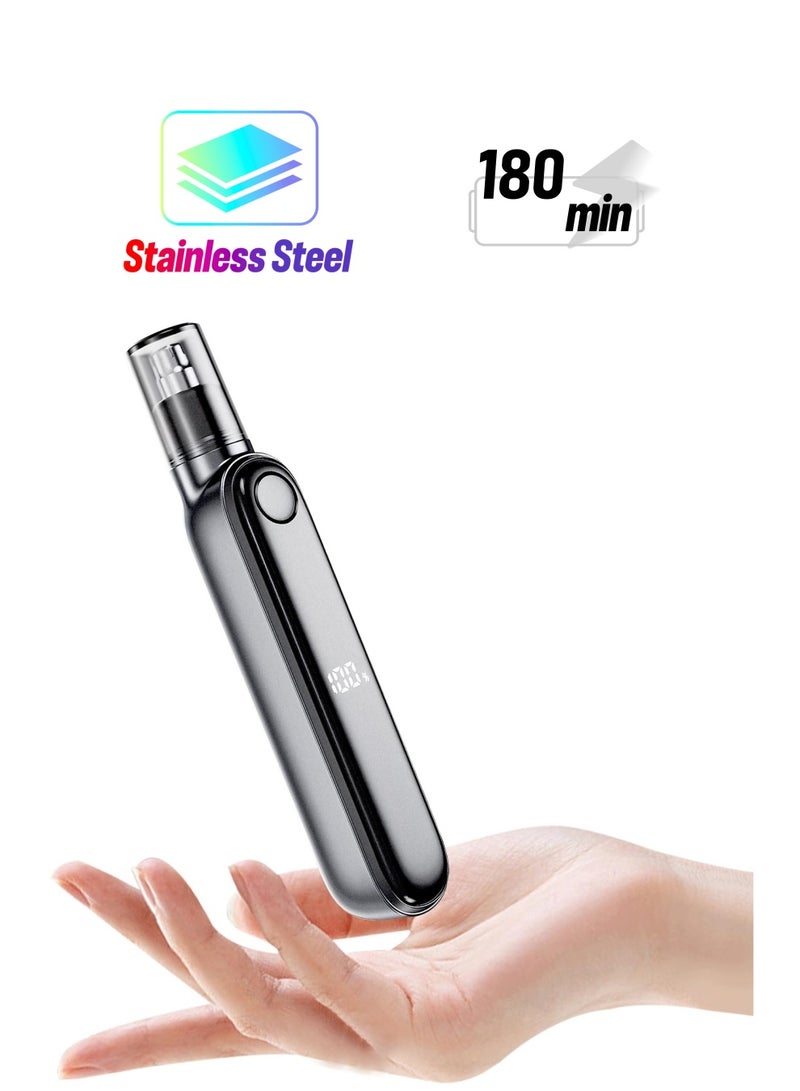Excefore Nose Hair Trimmer with LCD Display, USB Rechargeable Ear and Nose Trimmer for Men Women, Waterproof Dual Edge Blades Ear and Nose Hair Trimmer Clipper Nose Trimmer Nose Clippers  - Image 1