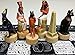 HPL Egyptian Anubis Buff and Gold Set of Chess Men Pieces NO Board - Image 3