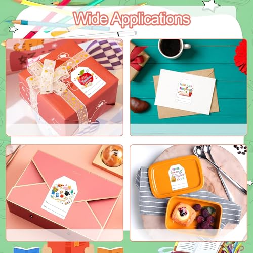 Well Tile Thank You Teacher Stickers Teachers Day Gift Stickers for Envelope Seals,Gift Wrapping, Party Favors 60Pcs - Image 3