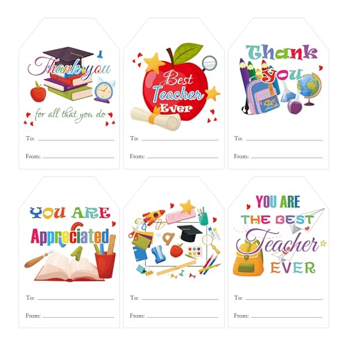 Well Tile Thank You Teacher Stickers Teachers Day Gift Stickers for Envelope Seals,Gift Wrapping, Party Favors 60Pcs - Image 1