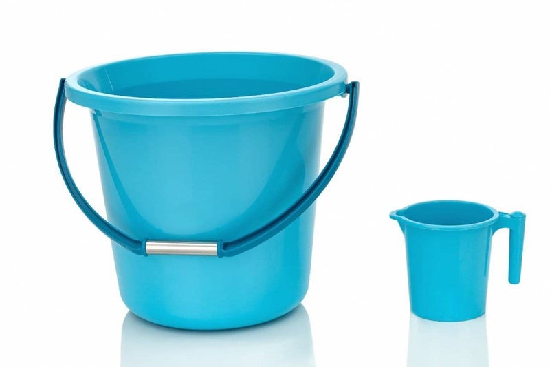 AUREUS Bathroom Bucket and Mug Set 18 L GREY - Image 3