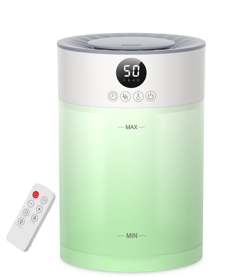 Abolee Humidifiers for Plants 4.5L Cool Mist with Essential Oil Diffuser, Humidifier Large Room, 24dB Quiet Air Humificador fit Baby Nursery & Bedroom, 360Â° Adjustable, Easy Fill & Cleaning (White) - Image 1