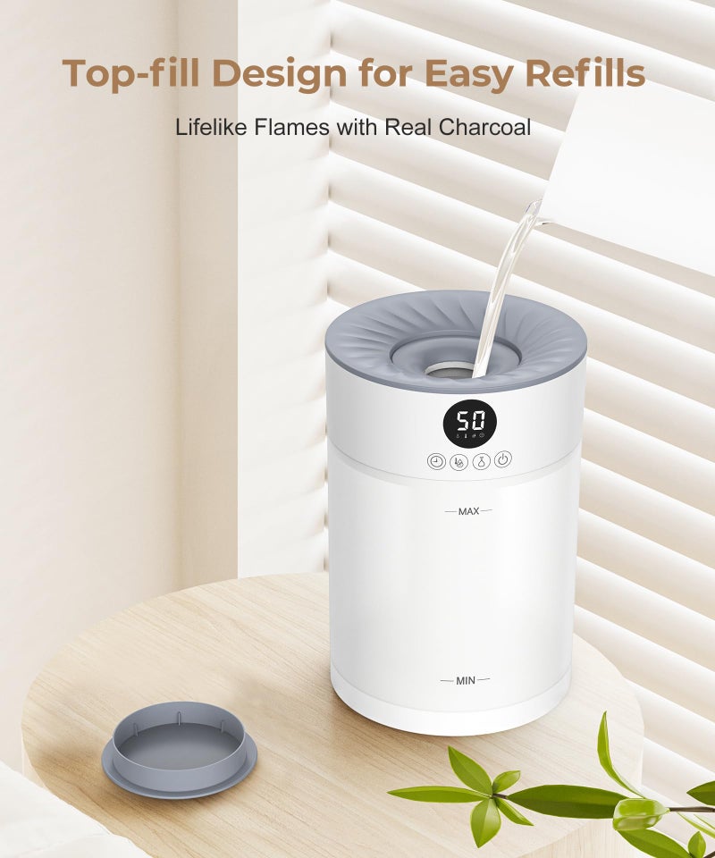 Abolee Humidifiers for Plants 4.5L Cool Mist with Essential Oil Diffuser, Humidifier Large Room, 24dB Quiet Air Humificador fit Baby Nursery & Bedroom, 360Â° Adjustable, Easy Fill & Cleaning (White) - Image 4