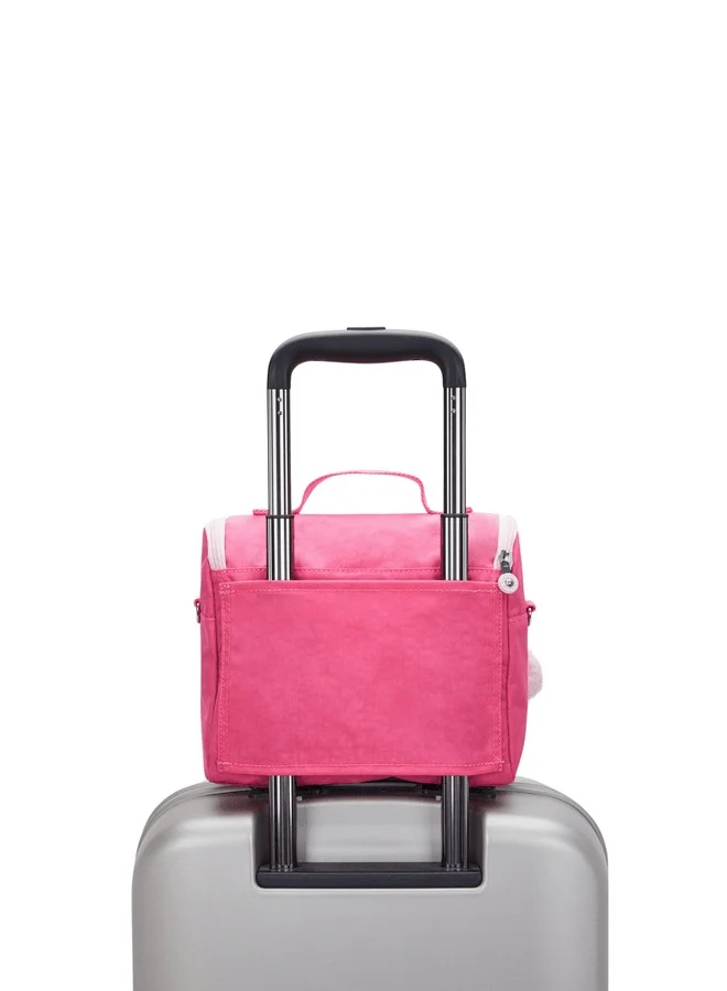 kipling New Kichirou Happy Pink C Large Lunch Bag With Trolley Sleeve
