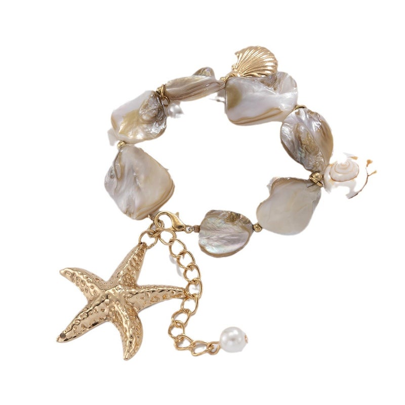 SHIXIN European and American Cross-Border Beach Accessory: Shell Choker Necklace with Starfish, Versatile Ocean-Style Set - Image 5