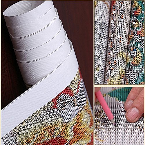 iDream Home Decoration 5D Diamond Painting Rhinestone Seasons Tree DIY Mosaic Wall Art Decor 30cm x 40cm Sparkling Handmade Elegant Interior Decoration for Living Room Bedroom - Image 2