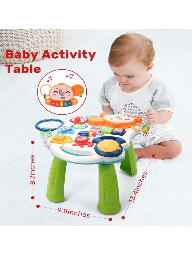 GOOTOY 2 in 1 Baby Walker, Early Educational Child Activity Center, Multifunctional Removable Play Panel, Baby Music Learning Toy Gift - Image 4