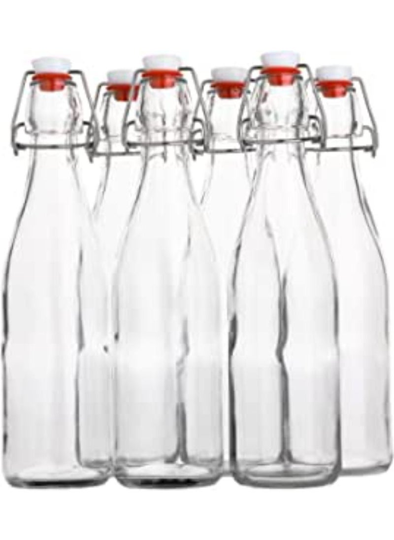 QUESERA - Flip Top Glass Bottle for Beverages Oil Vinegar  Kombucha  Beer Water Soda Kefir - Image 1
