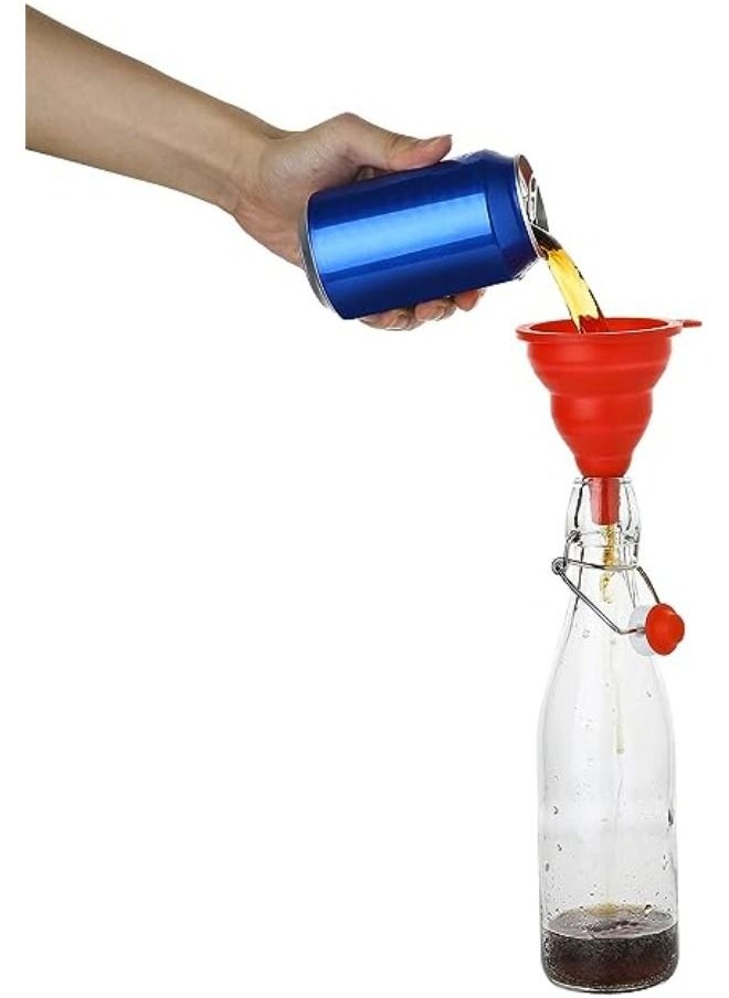 QUESERA - Flip Top Glass Bottle for Beverages Oil Vinegar  Kombucha  Beer Water Soda Kefir - Image 1
