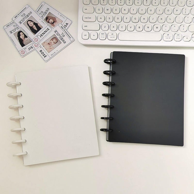 KASTWAVE Photocard Binder 3 Inch Photocard Holder Book Sleeves With 30Pcs Inner Pages Idol Album Business Cards Collect 6 Ring Photo Protectors Hold 240 Cards - Image 2