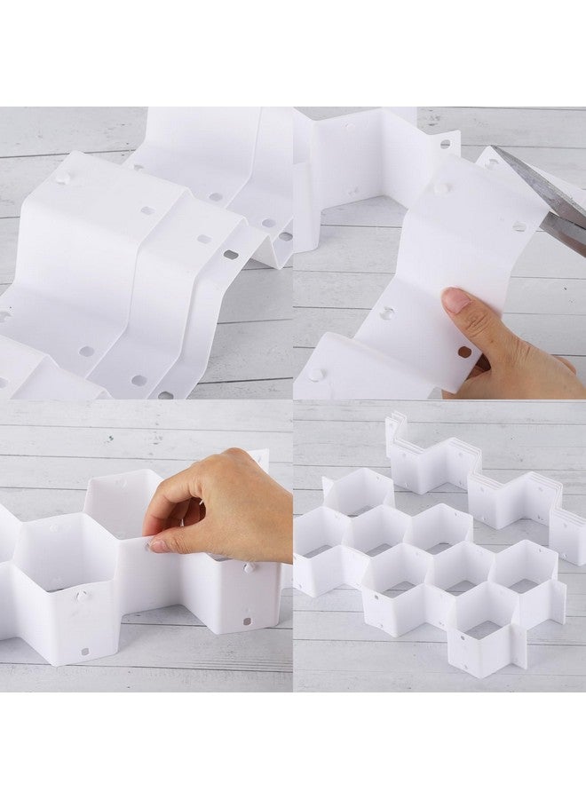 Ohlove 32Pcs Honeycomb Drawer Organizer Divider For Underwear Socks Bras Ties Belts Scarves (112 Slots) - Image 2