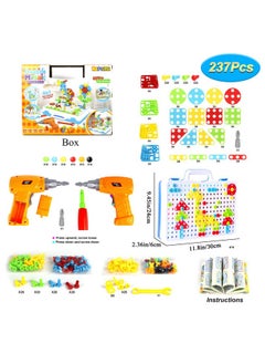HAPTIME Stem Toys For 3 4 5 6 Year Old,Design And Drill Toy For Kid,Construction Games With Toy Drill,Creative Engineering Building Kits,Kid Play Toolbox For Toddler Preschool,Educational Toys For Boy & Girl  - Image 5