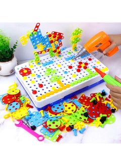 HAPTIME Stem Toys For 3 4 5 6 Year Old,Design And Drill Toy For Kid,Construction Games With Toy Drill,Creative Engineering Building Kits,Kid Play Toolbox For Toddler Preschool,Educational Toys For Boy & Girl  - Image 3