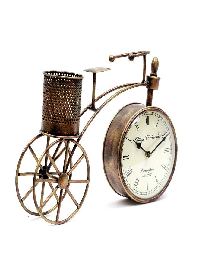 CRAFT TREE Metal Wall Clock for Living Room, Bedroom, Office, Kitchen, Home and Hall, Antique Latest Cycle Design Big Size Modern Wall Watch for Home Decor - Image 2
