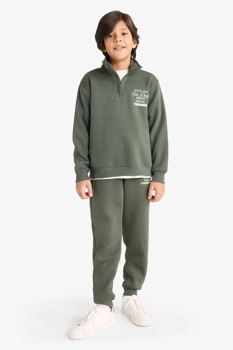 ديفاكتو Boy Elastic Waist Printed Sweatpants