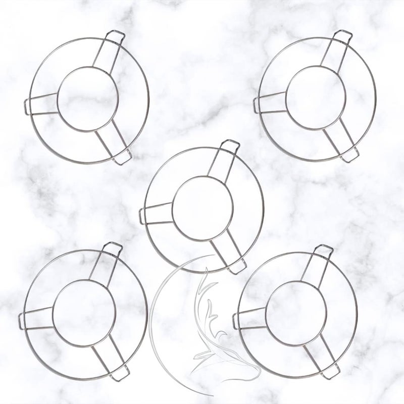THE COOK HOUSE THE COOK HOUSE - Stainless Steel Round Table Ring, Hot Pot Stand, Hot Pan/Vessel Holder for Dining Table, Cooker/Steamer/Matka Stand, Kitchen Rack - Medium (5)  - Image 1