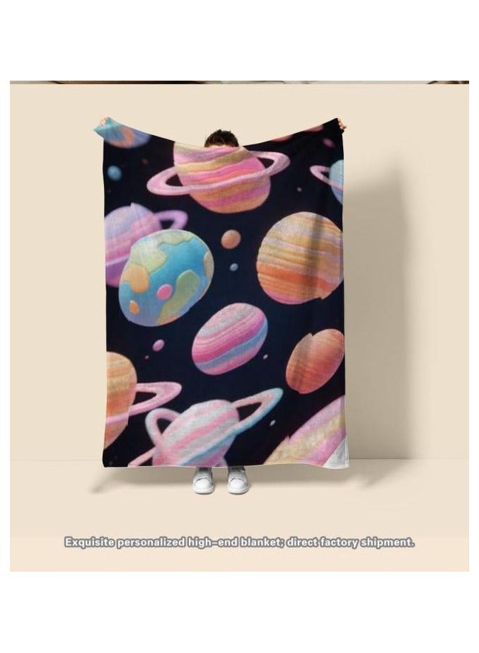 general Flannel thin blanket (warm and comfortable, suitable for sleep, gaming, dust removal and sandproof) 150cm*200cm - 407 - Image 4